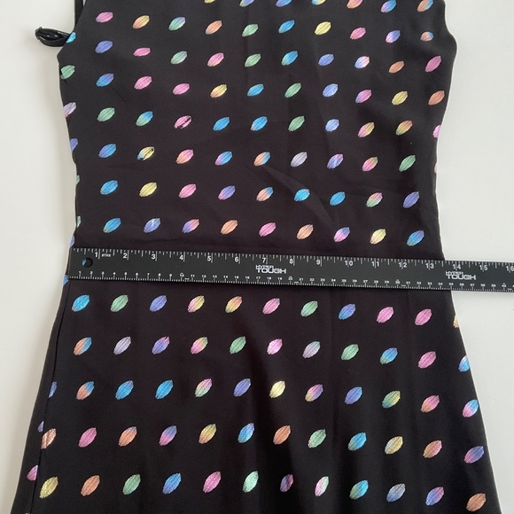 Nasty Gal Slip Dress Sz2 Strappy Metalic Polka Dot Maxi Retro Groovy Funky Disco - Picture 7 of 13